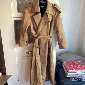 Dolce and Gabbana double breasted trench coat